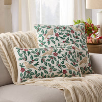Holiday Decorative Pillow Cover - Bird Leaf, 20 in. x 20 in.,Bird Leaf