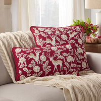 Holiday Decorative Pillow Cover - Deer Path, 20 in. x 20 in.,Deer Path