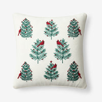 Holiday Decorative Pillow Cover - Bird Tree, 20 in. x 20 in.,Bird Tree