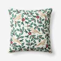 Holiday Decorative Pillow Cover - Bird Leaf, 20 in. x 20 in.,Bird Leaf