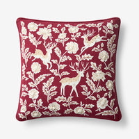 Holiday Decorative Pillow Cover - Deer Path, 20 in. x 20 in.,Deer Path