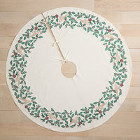 Holiday Tree Skirt - Bird Leaf,Bird Leaf