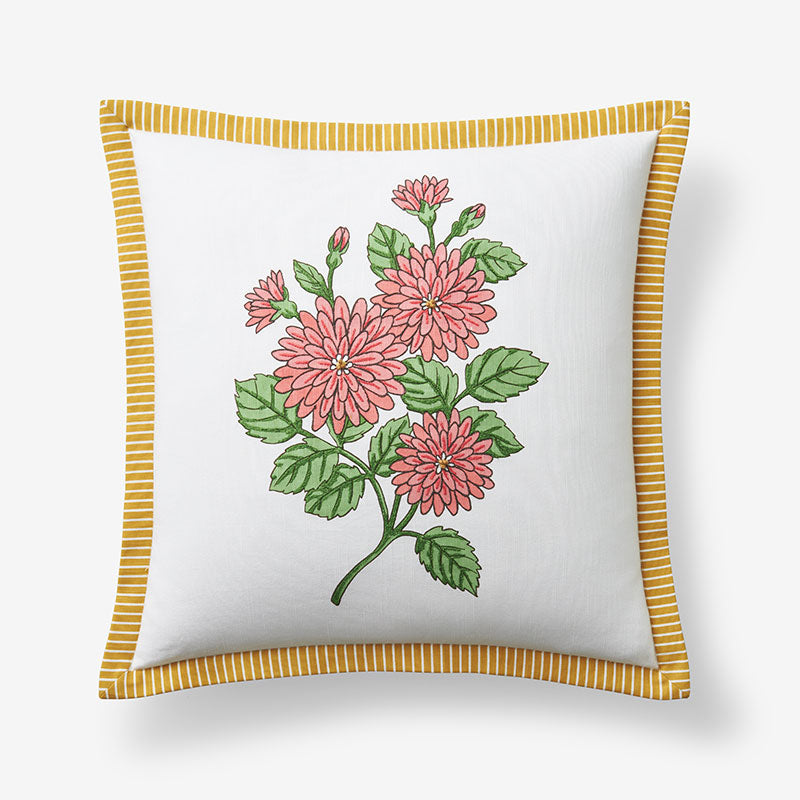 Lily Garden Decorative Square Pillow Cover - White Multi,White Multi