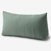 Voile Reading Wedge Pillow Cover - Jade, Large,Jade