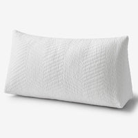 Voile Reading Wedge Pillow Cover - White, Large,White