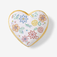 Decorative Shaped Pillow - Floral Heart,Floral Heart