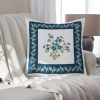 Suhana Decorative Square Pillow Cover - Blue, 20 in. x 20 in.,Blue
