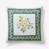 Suhana Decorative Square Pillow Cover - Green, 20 in. x 20 in.,Green