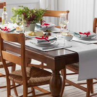 Pom Fringe Table Runner - Green, 16 in. x 90 in.,Green