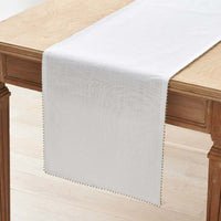Pom Fringe Table Runner - Metallic Gold, 16 in. x 108 in.,Metallic Gold