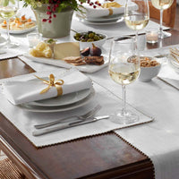 Pom Fringe Table Runner - Metallic Gold, 16 in. x 108 in.,Metallic Gold