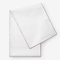 Pom Fringe Table Runner - Red, 16 in. x 90 in.,Red