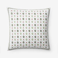 Artisan Chic Decorative Square Pillow Cover - Green, 20 in. x 20 in.,Green