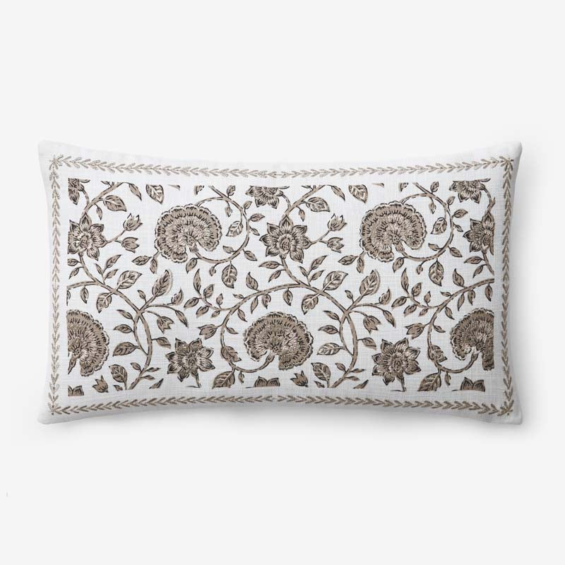 Artisan Chic Decorative Lumbar Pillow Cover - Gold, 12 in. x 21 in.,Gold