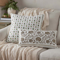 Artisan Chic Decorative Lumbar Pillow Cover - Gold, 12 in. x 21 in.,Gold