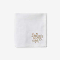 Metallic Napkins, Set of 4 - Bells,Bells