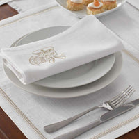 Metallic Napkins, Set of 4 - Bells,Bells