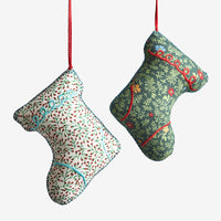 Holiday Chic Reversible Ornaments, Set of 2 - Stockings,Stockings