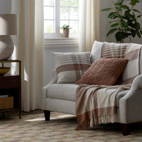 Chunky Cable Knit Decorative Pillow Cover - Caramel,Caramel