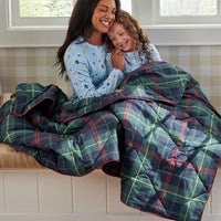 LoftAIRE™ Holiday Throw - Pine Plaid,Pine Plaid