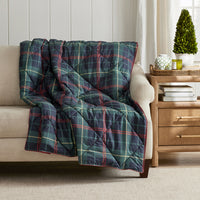 LoftAIRE™ Holiday Throw - Pine Plaid,Pine Plaid