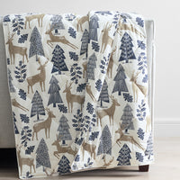LoftAIRE™ Holiday Throw - Deer Path,Deer Path