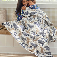 LoftAIRE™ Holiday Throw - Deer Path,Deer Path