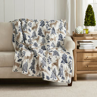 LoftAIRE™ Holiday Throw - Deer Path,Deer Path
