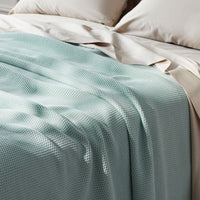 Garter Stitch Blanket - Sea Spray, Twin/Twin XL,Sea Spray