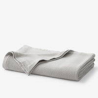 Garter Stitch Blanket - Gray, Twin/Twin XL,Gray