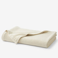 Garter Stitch Blanket - Birch, Twin/Twin XL,Birch