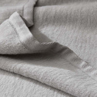 Cotton/Acrylic Fleece Blanket - Silver, Full/Queen,Silver