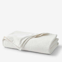 Cotton/Acrylic Fleece Blanket - White, Twin/Twin XL,White