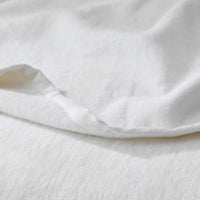 Cotton/Acrylic Fleece Throw - White,White