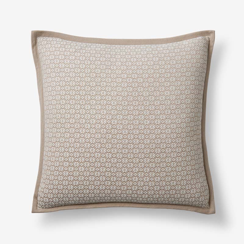 Belmira Decorative Square Pillow Cover - Taupe, 20 in. x 20 in.,Taupe