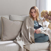 Belmira Decorative Square Pillow Cover - Taupe, 20 in. x 20 in.,Taupe