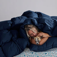 Premium Down Ultra Warmth Comforter - Navy Blue, Full,Navy Blue