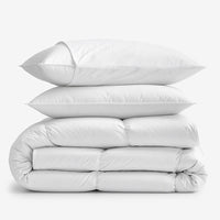 5-Piece Down Comforter & Best Down Pillow Bundle,