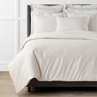 Premium Smooth Supima® Cotton Wrinkle-Free Sateen Duvet Cover - Ivory, Twin/Twin XL,Ivory