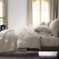 Premium Smooth Supima® Cotton Wrinkle-Free Sateen Duvet Cover - Ivory, Twin/Twin XL,Ivory