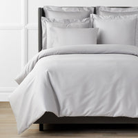 Premium Smooth Supima® Cotton Wrinkle-Free Sateen Duvet Cover - Light Gray, Twin/Twin XL,Light Gray