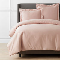 Premium Smooth Supima® Cotton Wrinkle-Free Sateen Duvet Cover - Rose, Twin/Twin XL,Rose