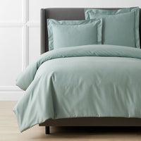 Premium Smooth Supima® Cotton Wrinkle-Free Sateen Duvet Cover - Sea Mist, Twin/Twin XL,Sea Mist