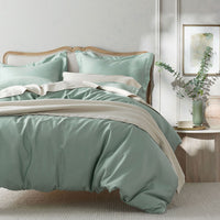 Premium Smooth Supima® Cotton Wrinkle-Free Sateen Duvet Cover - Sea Mist, Twin/Twin XL,Sea Mist