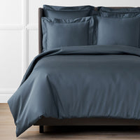 Premium Smooth Supima® Cotton Wrinkle-Free Sateen Duvet Cover - Steel Blue, Twin/Twin XL,Steel Blue