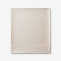 Premium Smooth Supima® Cotton Wrinkle-Free Sateen Flat Bed Sheet - Alabaster, Deep Pocket Queen,Alabaster