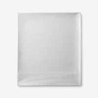Premium Smooth Supima® Cotton Wrinkle-Free Sateen Flat Bed Sheet - Light Gray, Deep Pocket Queen,Light Gray