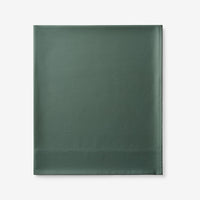 Premium Smooth Supima® Cotton Wrinkle-Free Sateen Flat Bed Sheet - Olive Green, Deep Pocket Queen,Olive Green