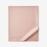 Premium Smooth Supima® Cotton Wrinkle-Free Sateen Flat Bed Sheet - Rose, Deep Pocket Queen,Rose