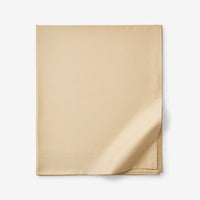 Premium Smooth Supima® Cotton Wrinkle-Free Sateen Flat Bed Sheet - Yellow, Deep Pocket Queen,Yellow